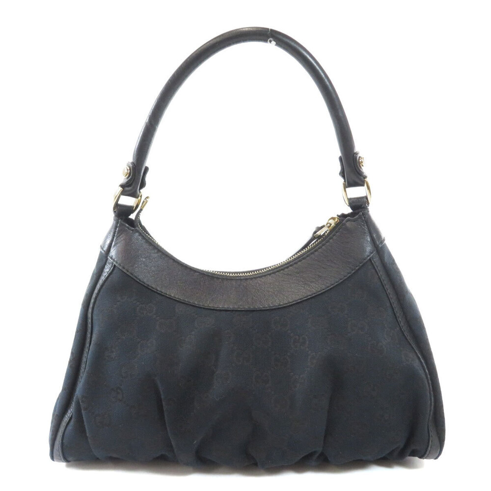 Gucci Abbey Canvas GG Hobo D Ring handbag black
